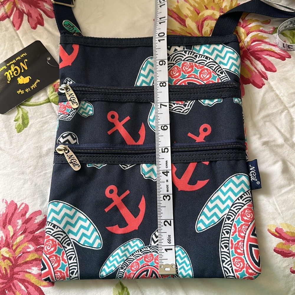 💖NGil nautical crossbody bag with 2 front zipper sections - Picture 3 of 3